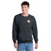 3-color Left Chest Port & Co® Core Fleece Crewneck Pocket Sweatshirt